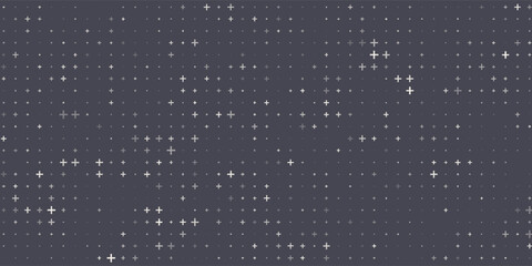 Triangular Halftone Texture Retrowave Vector Geometric Technology Abstract Background. Half Tone Triangles Retro Colored Pattern.