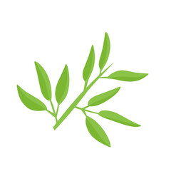 Obraz premium vector natural green leaf branch