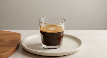 Small glass cortado cup