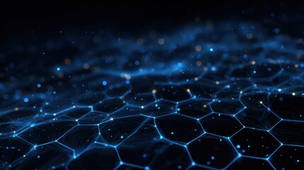 glowing blue network connections