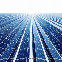 Obraz premium Sunlight Reflected on Solar Panels in a Modern Urban Setting for Renewable Energy Use