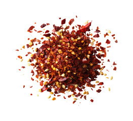 Enhancing dishes with spicy red chili flakes kitchen food bright, isolated on transparent background, png