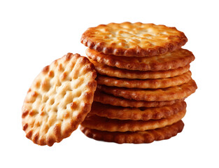 Baking homemade crackers kitchen food cozy environment, isolated on transparent background, png