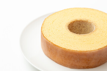 バウムクーヘン　白バック