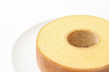 バウムクーヘン　白バック