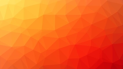 Abstract polygonal background with a gradient from yellow to orange to red in a geometric pattern