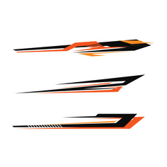 car wrapping decal vector. modern decals for cars
