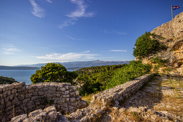 Novigrad Castle in Novigrad, Zadar County, Croatia