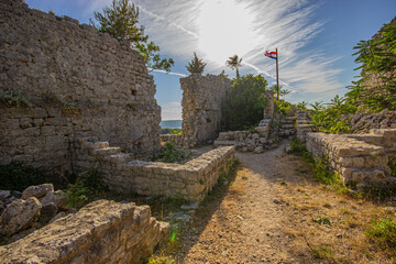 Novigrad Castle in Novigrad, Zadar County, Croatia