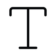 Outline type icon for text, writing, and typography.