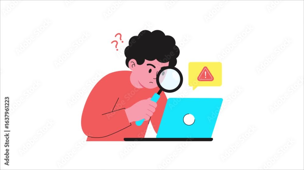 Poster error search animated video mp4 file