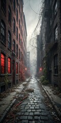 Fototapeta premium old town street