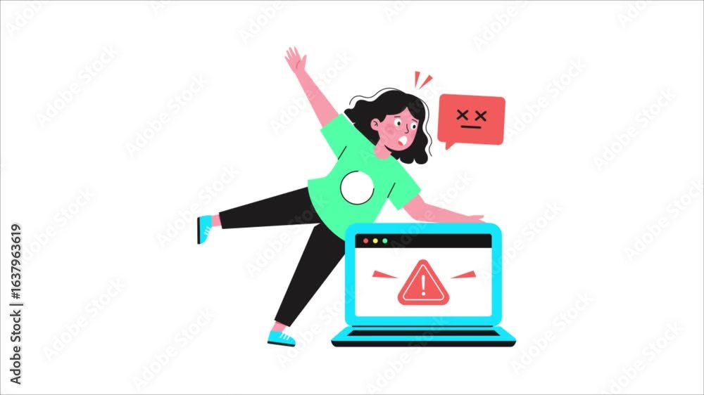 Poster device error animated video mp4 file