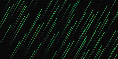 bstract green diagonal lines on black background, creating a modern tech-inspired pattern perfect for digital, futuristic, and graphic design projects. © MOH