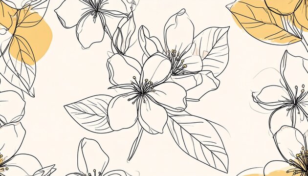 Sampaguita Bloom Seamless Pattern