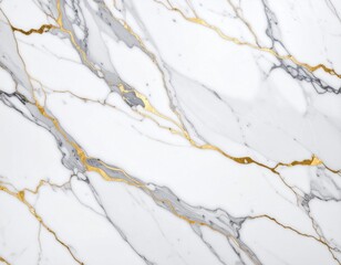 Obraz premium White grey marble with gold veins texture