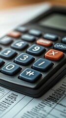 Calculator & Financial Documents