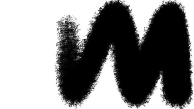 Black and white brush transition