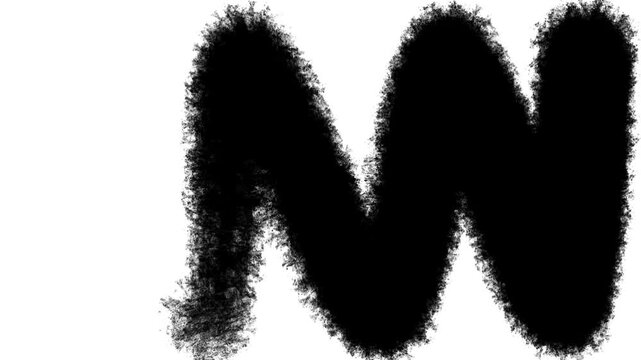 Black and white brush transition