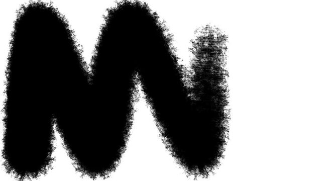 Black and white brush transition