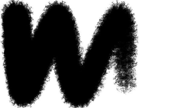 Black and white brush transition