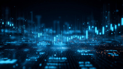 Abstract Digital Data Visualization