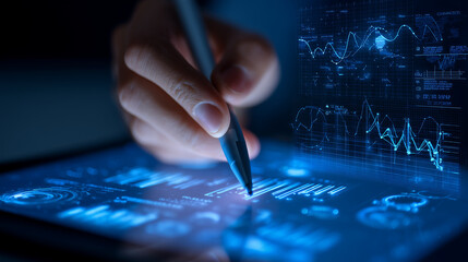 Analyzing Data on Digital Tablet with Graphs