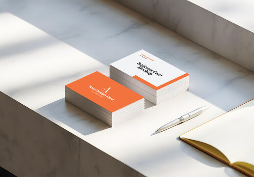 Clean And Minimal Business Card Mockup