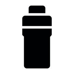 
Illustration showing a black icon of sports equipment from a gym, isolated on a white background