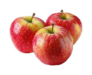 Refreshing apples for sale farmers market food, isolated on transparent background, png