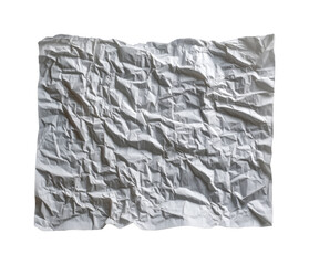 Obraz premium Crumpled paper texture minimalist aesthetic, isolated on transparent background, png