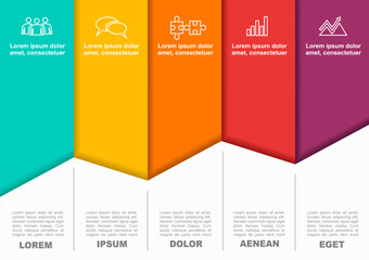 Infographic design template with place for your data. Vector illustration.