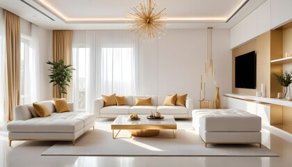 Photo interior modern design room 3d illustration
