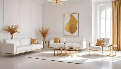 Photo interior modern design room 3d illustration