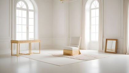 Photo interior modern design room 3d illustration