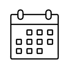 Calendar event schedule appointment reminder date time planner agenda organizer icon vector graphic