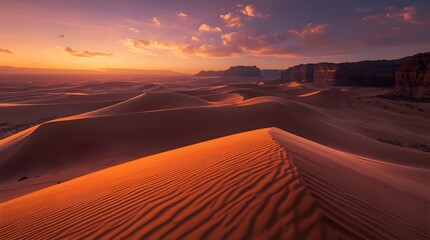 Desert Sunset Sand Dunes
