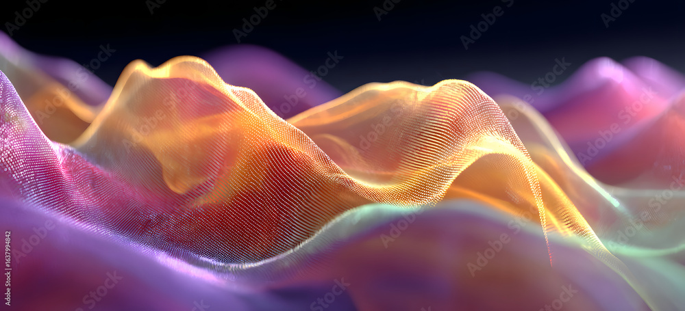 Poster abstract glowing color wave backdrop noise texture. grainy gradient background