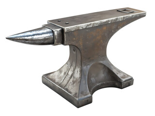Vintage Anvil: Blacksmithing Tool, Metalworking Equipment on transparent background
