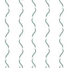 Seamless pattern with curved sea buckthorn leaves. Watercolor illustration for packaging design, printing on fabric and kitchen textiles.