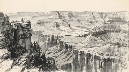 Southwestern Landscape - Grand Canyon Panorama