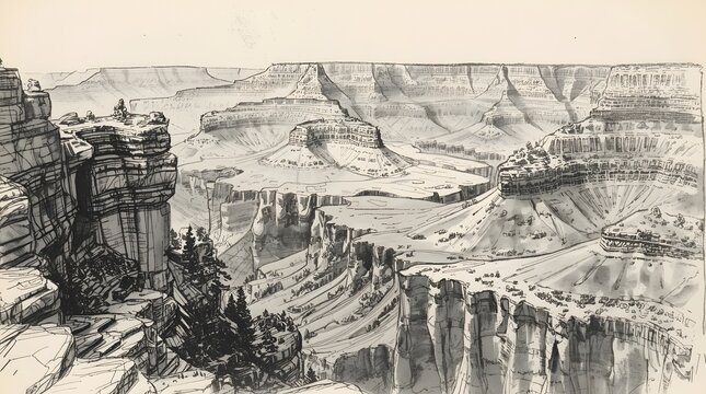Southwestern Landscape - Grand Canyon Panorama
