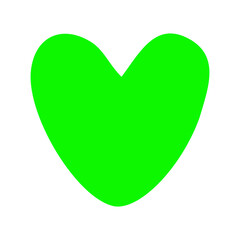 green heart shape Doodle 
