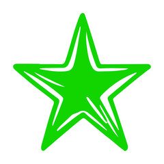 Obraz premium Hand drawing star 