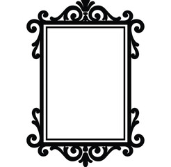 Vintage Wooden Mirror Frame
