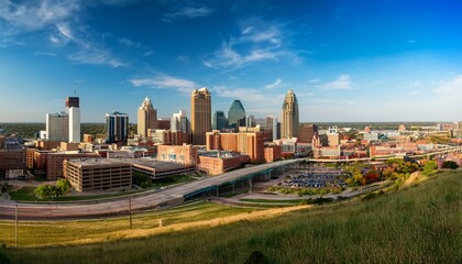panoramic view of kansas city skyline