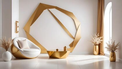 Photo interior modern design room 3d illustration