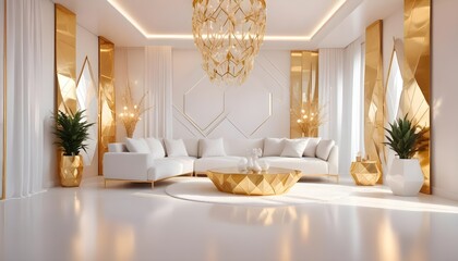 Photo interior modern design room 3d illustration