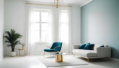 Photo interior modern design room 3d illustration