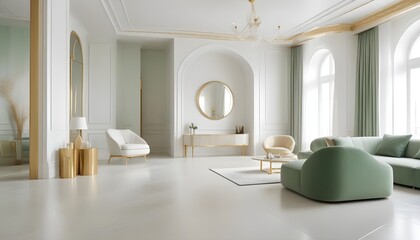Photo interior modern design room 3d illustration